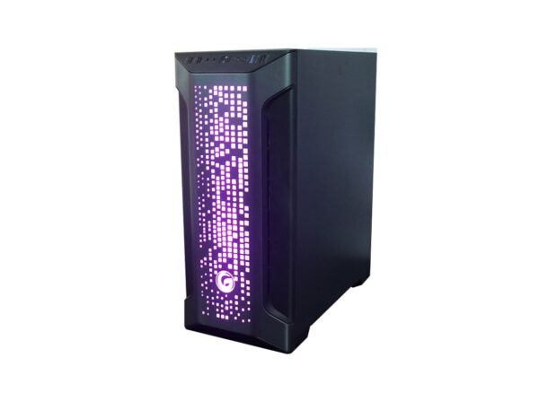 CASE GAMBYTE EXTINTION SIN FUENTE, CON PANEL LATERAL DE VIDRIO TEMPLADO, 3 VENTILADROES LED ARGB, 3 PUERTOS USB, COLOR NEGRO (EXTNTION) - Imagen 4