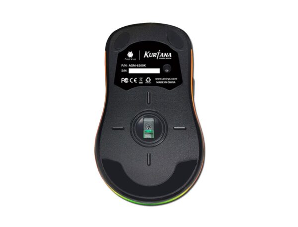 MOUSE ANTRYX KURTAMA GAMING, SENSOR HASTA 12400DPI, ILUMINACION RGB, CON 9 BOTONES, CONEXION USB, COLOR NEGRO - Imagen 2