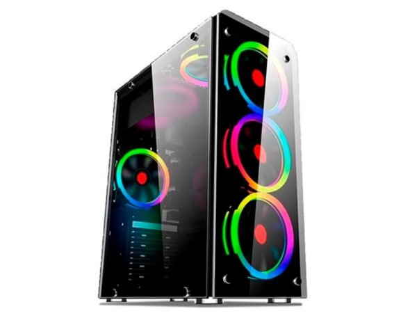 CASE HALION SPARTA 842 - 500W 1 PANEL VIDRIO LED - RGB (HA-SPARTA 842)