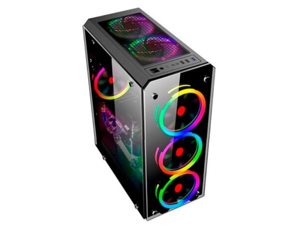 CASE HALION SPARTA 842 - 500W 1 PANEL VIDRIO LED - RGB (HA-SPARTA 842) - Imagen 4