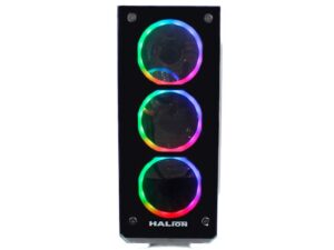 CASE HALION SPARTA 842 - 500W 1 PANEL VIDRIO LED - RGB (HA-SPARTA 842)