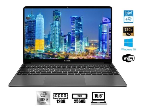 LAPTOP TECLAST CORE I3 1005G1 TB04 F15 PRO, PANTALLA 15.6 PULGADAS HD, RAM 12GB, DISCO SOLIDO SSD 256GB, WINDOWS 10, 10GEN.