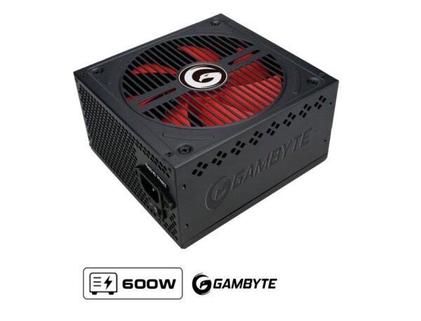 FUENTE DE PODER GAMBYTE GN600 ATX, BASIC OEM NO MODULAR, COLOR NEGRO (GI-GN600-R VER.2.0)