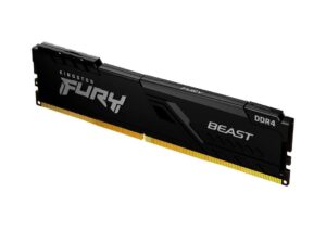 MEMORIA RAM KINGSTON DDR4 8GB, FRECUENCIA 3200 MHZ, FURY BEAST NEGRO, CL16 COMPATIBLE PARA AMD E INTEL, PARA PC DE ESCRITORIO