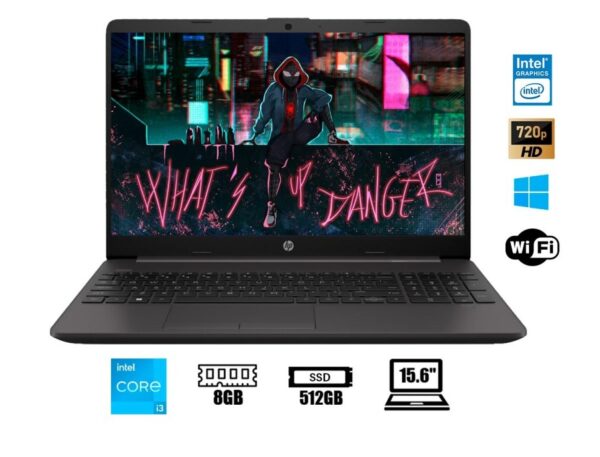 LAPTOP HP CORE I3 1215U 250 G9, 15.6 PULGADAS HD, RAM 8GB, SSD 512GB, WINDOWS FREE, 12GEN.