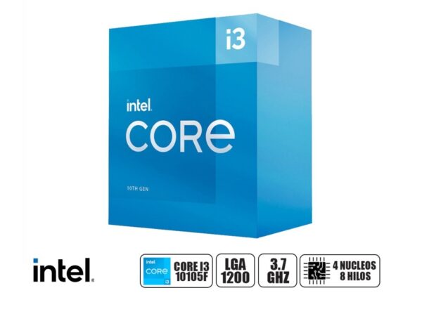 PROCESADOR INTEL CORE I3 10105F 3.7 GHZ HASTA 4.4 GHZ, 6MB, 4 NUCLEOS, LGA 1200 - Imagen 2