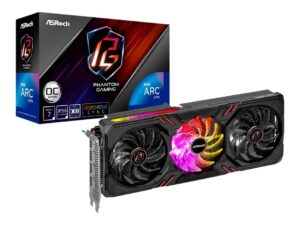 TARJETA DE VIDEO ASROCK ARC A770 PHANTOM GAMING D 8GB OC GDDR6 INTEL 256BITS