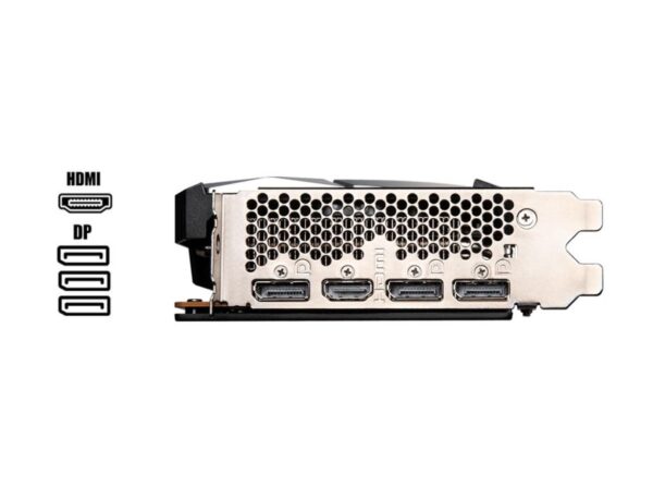 TARJETA DE VIDEO MSI RX 7600 MESH 8G, GDDR6 128 BITS, GRAFICO PARA VIDEOJUEGOS, 2 VENTILADORES PCI 4 - Imagen 3