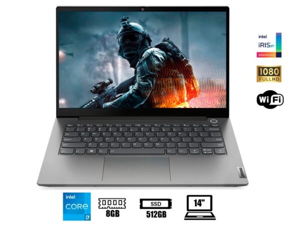 LAPTOP LENOVO THINKBOOK 14 G2 ITL, CORE I7 1165G7, 14'' FHD, RAM 8GB, SDD 512GB, WIN 10PRO, ESPAÑOL, 11GEN.