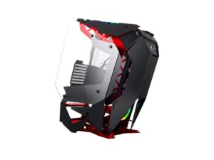 CASE GAMBYTE ULTRALISK SIN FUENTE, RED CON 1 PANEL LATERAL DE VIDRIO TEMPLADO 1 PANEL POLARIZADO, 6 VENTILADORES, 3 PUERTOS USB (GI-ULTRALISKRED-AC)