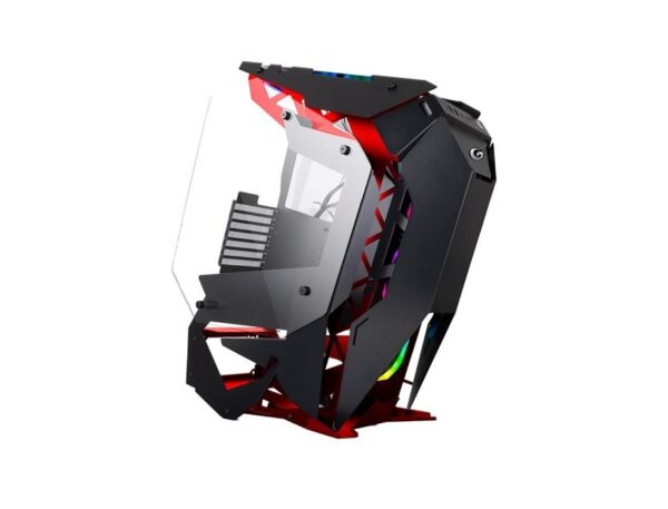 CASE GAMBYTE ULTRALISK SIN FUENTE, RED CON 1 PANEL LATERAL DE VIDRIO TEMPLADO 1 PANEL POLARIZADO, 6 VENTILADORES, 3 PUERTOS USB (GI-ULTRALISKRED-AC) - Imagen 3