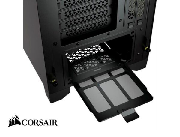 CASE CORSAIR ICUE 4000X RGB S/ FUENTE NEGRO 2 PANEL VIDRIO (CC-9011204-WW) - Imagen 3