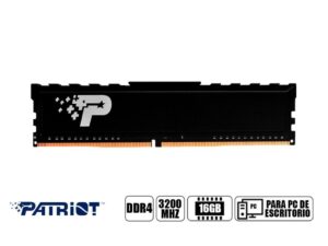 MEMORIA RAM PATRIOT DDR4 16GB / 3200 SIGNATURE PREMIUM | NEGRO