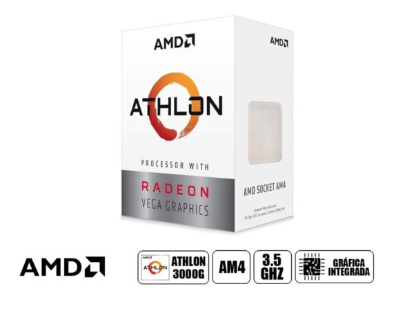 PROCESADOR AMD ATHLON 3000G 3.5GHZ - 5.0MB | AM4 (YD3000C6FHBOX)