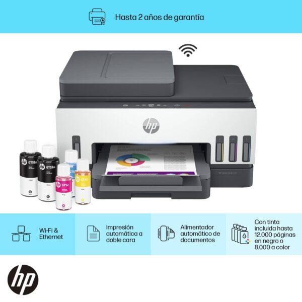 Multifuncional HP Smart Tank 790 Dúplex automático