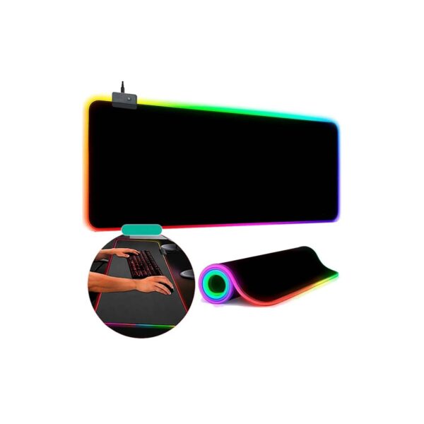 Pad Mouse Gaming RGB Con Switch de Cambio Alfombrilla PC 30x80x04cm - Imagen 3