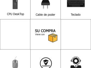 CPU HP ProDesk G4 Ci7 8va16RAM 1TB SSD 1TB HDD+ Monitor Nuevo 19 Video Dedic 2GB