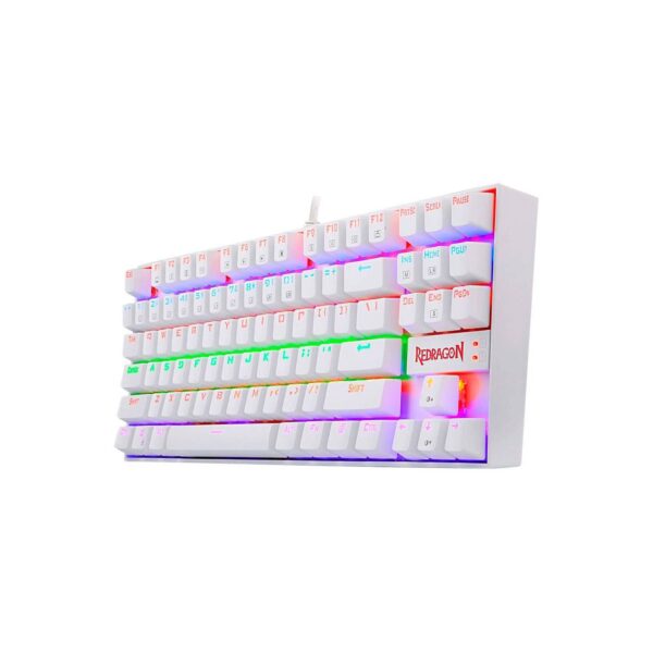 Teclado Redragon KUMARA Rainbow K552W-KR-SP WHITE Spanish - Imagen 2