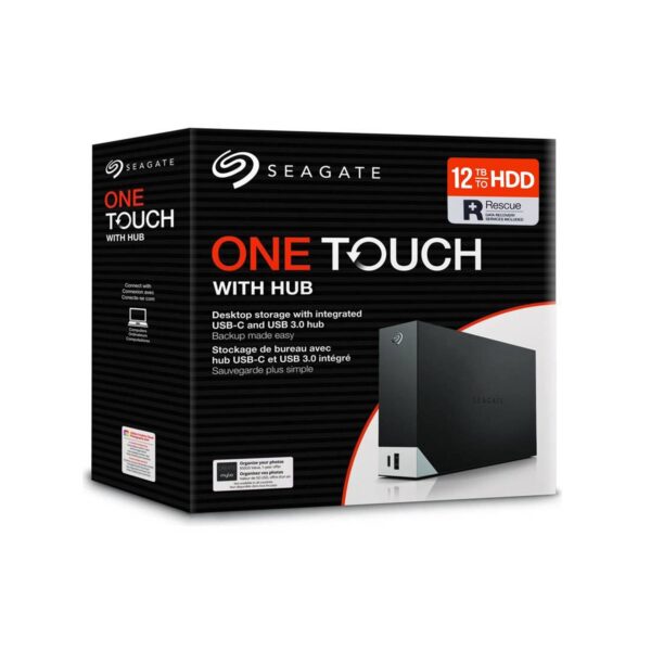 DISCO EXTERNO 12 TB SEAGATE ONE TOUCH HUB USB 3.0 / 2.0.