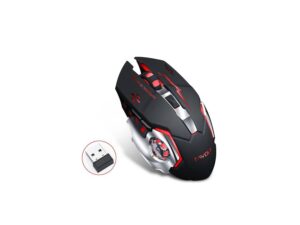 MOUSE INALAMBRICO GAMER RECARGABLE LUZ RGB - TWOLF