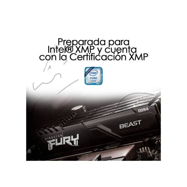 Memoria Ram 2666mhz 8gb Ddr4 Fury Beast Original - Imagen 2