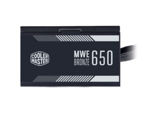 FUENTE DE PODER COOLER MASTER 650W BRONZE 80 PLUS - MWE, ATX NO MODULAR NEGRO (MPE-6501-ACAAB-US)