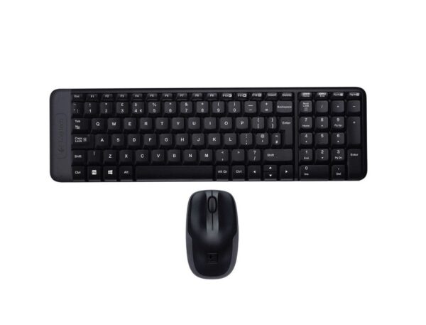 COMBO 2 EN UNO LOGITECH INALAMBRICO MK220, TECLADO CONCAVAS, RESISTENTE, MOUSE 3 BOTONES SENSOR HASTA1000 DPI - Imagen 4