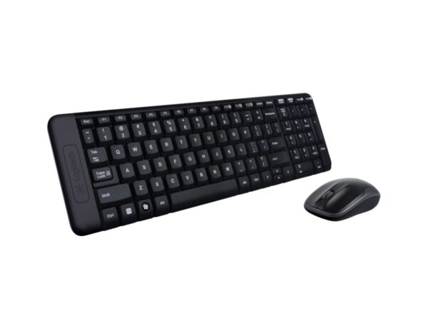 COMBO 2 EN UNO LOGITECH INALAMBRICO MK220, TECLADO CONCAVAS, RESISTENTE, MOUSE 3 BOTONES SENSOR HASTA1000 DPI - Imagen 3