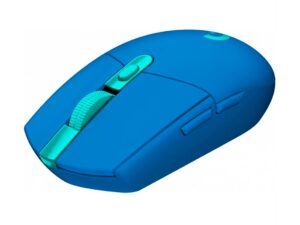 MOUSE INALAMBRICO LOGITECH LIGHTSPEED G305 GAMING, HASTA 12.000 DPI, CON RECEPTOR USB, DISEÑO ERGONOMICO, 6 BOTONES, BLUE