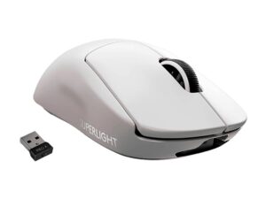 MOUSE INALAMBRICO LOGITECH G PRO X SUPERLIGHT GAMING HERO, HASTA 25,600 DPI, CON RECEPTOR USB, 5 BOTONES, WHITE