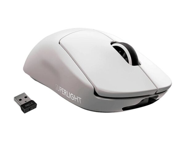 MOUSE INALAMBRICO LOGITECH G PRO X SUPERLIGHT GAMING HERO, HASTA 25,600 DPI, CON RECEPTOR USB, 5 BOTONES, WHITE - Imagen 3