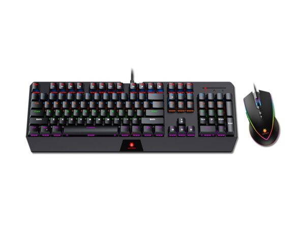 COMBO 2 EN UNO ANTRYX CHROME STORM GC-5100, TECLADO SWITCH BLUE RETROILUMINACION RGB, MOUSE 7 BOTONES SENSOR HASTA 10000 DPI, BLACK - Imagen 3