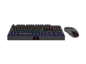 COMBO 2 EN UNO ANTRYX CHROME STORM GC-5100, TECLADO SWITCH BLUE RETROILUMINACION RGB, MOUSE 7 BOTONES SENSOR HASTA 10000 DPI, BLACK