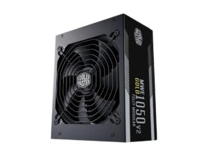 FUENTE DE PODER COOLER MASTER 1050W ATX, GOLD 80 PLUS, MWE V2 MODULAR, COLOR NEGRO (MPE-A501-AFCAG-3U2)