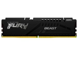 MEMORIA RAM KINGSTON DDR5 8GB, FRECUENCIA 5200 MHZ, FURY BEAST NEGRO, PARA COMPUTADORA DE ESCRITORIO