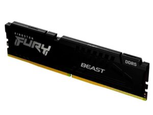 MEMORIA RAM KINGSTON DDR5 8GB, FRECUENCIA 5200 MHZ, FURY BEAST NEGRO, PARA COMPUTADORA DE ESCRITORIO