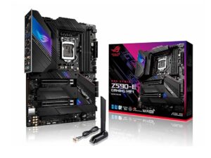 PLACA MADRE ASUS ROG STRIX Z590-E GAMING WIFI, PARA PROCESADORES INTEL LGA 1200, 4 RANURAS DE MEMORIA DDR4