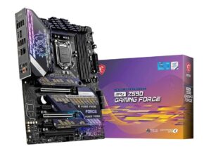 PLACA MADRE MSI MPG Z590 GAMING FORCE, PARA PROCESADORES INTEL LGA 1200, 4 RANURAS DE MEMORIA DDR4 DE 128GB BUSS 2133 MHZ,10 Y 11VA GEN (911-7D06-023)