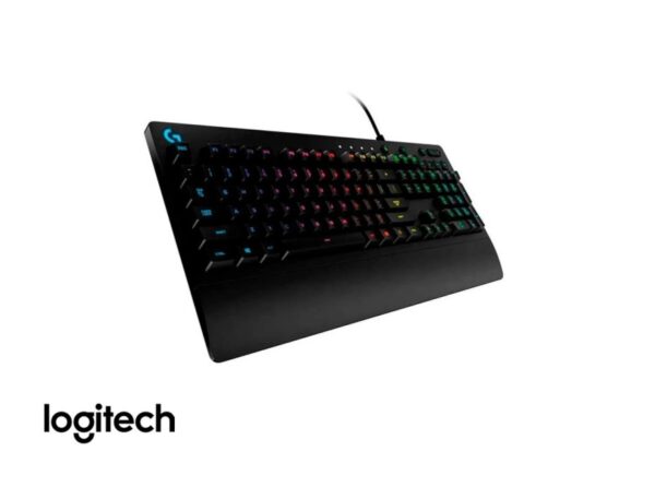 TECLADO LOGITECH GAMER G213 PRODIGY, CON ILUMINACION RGB LED, SWITCH BLUE