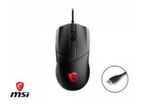 MOUSE MSI CLUTCH GM41 GAMING LIGHTWEIGHT, SENSOR HASTA 6400 DPI , ILUMINACION RGB, CON 6 BOTONES, CONEXION USB, COLOR NEGRO