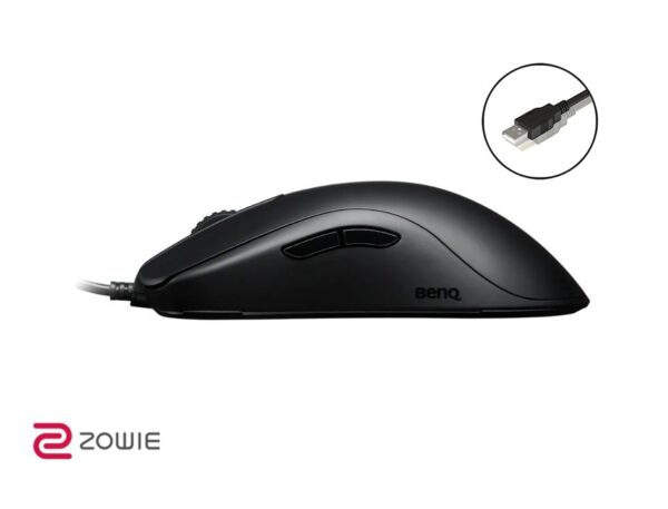 MOUSE ZOWIE FK2-B GAMING, SENSOR HASTA 3200 DPI, CON 5 BOTNOES, CONEXION USB, COLOR NEGRO - Imagen 2