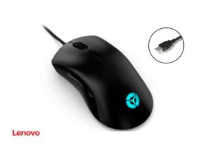 MOUSE LENOVO LEGION GAMING M300, SENSOR HASTA 8.000 DPI, ILUMINACION RGB, CON 8 BOTONES PROGRAMABLES, CONEXION USB, COLOR NEGRO