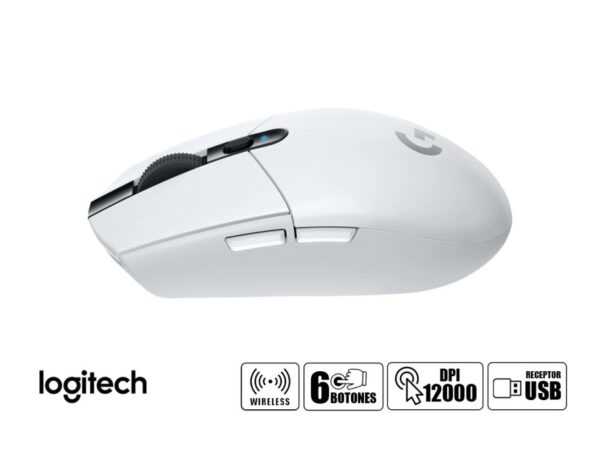 MOUSE INALAMBRICO LOGITECH G305 LIGTHSPEED GAMING, HASTA 12.000 DPI, CON RECEPTOR USB, DISEÑO ERGONOMICO, 4 BOTONES - Imagen 5