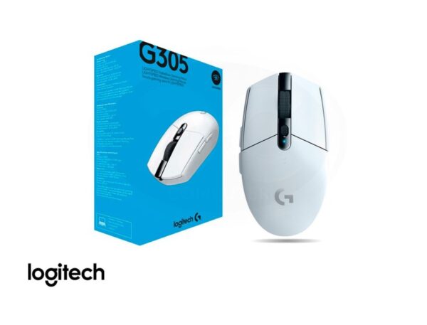 MOUSE INALAMBRICO LOGITECH G305 LIGTHSPEED GAMING, HASTA 12.000 DPI, CON RECEPTOR USB, DISEÑO ERGONOMICO, 4 BOTONES