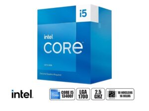 PROCESADOR INTEL CORE I5 13400F 2.5GHZ HASTA 4.6GHZ, 20MB, 10 NULEOS, NO TIENE GRAFICA INTEGRADO, LGA 1700