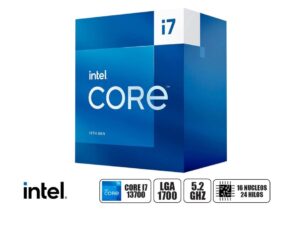 PROCESADOR INTEL CORE I7 13700 2.1 GHZ HASTA 5.2GHZ, 30MB, 16 NUCLEOS, GRAFICA INTEGRADA, LGA 1700, CON COOLER