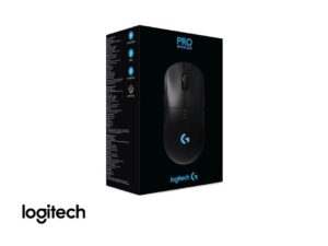 MOUSE LOGITECH G PRO WIRELESS GAMING, SENSOR HASTA 25,000 DPI, ILUMINACION RGB, CON 7 BOTONES, CONEXION USB, COLOR NEGRO