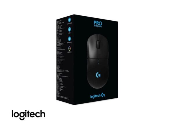 MOUSE LOGITECH G PRO WIRELESS GAMING, SENSOR HASTA 25,000 DPI, ILUMINACION RGB, CON 7 BOTONES, CONEXION USB, COLOR NEGRO - Imagen 3