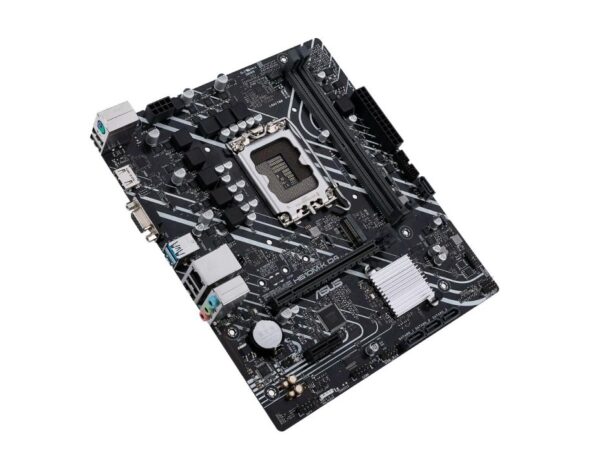 PLACA MADRE ASUS PRIME H610M-K D4, PARA PROCESADORES INTEL, 2 RANURAS DE MEMORIA DDR4 HASTA 64GB BUSS 3200 MHZ, 12VA Y 13VA GEN. (90MB1A10-M0EAY0) - Imagen 3