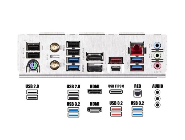 PLACA MADRE GIGABYTE Z790 UD AX DDR5 PARA PROCESADORES INTEL LGA 1700, MEMORIA DDR5 HASTA 128GB - Imagen 4